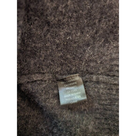 360Cashmere Womens 100% Cashmere Gray Hooded Sweater Size S - Picture 5 of 5